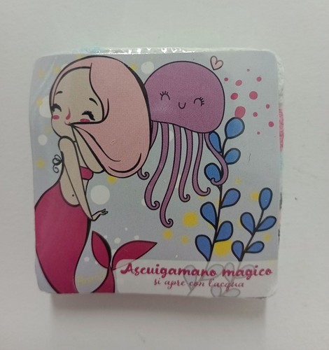 Mini asciugamano magico con