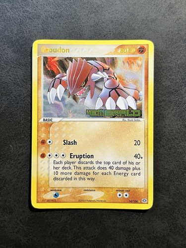 Groudon 106 holo english - holo,