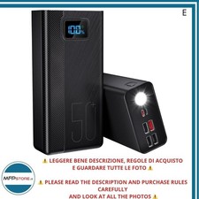 Power Bank PC50 50000 mAh / 185 Wh – Batteria Portatile Alta Capacità - TESTATO