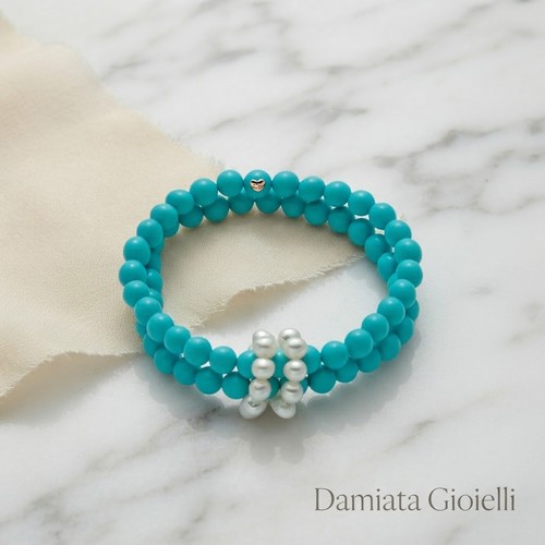 Bracciale elastico doppio - , filo