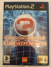 Gioco Sony PS 2 Playstation 2 IL GRANDE QUIZ SUL CALCIO ITALIANO Manuale Incluso