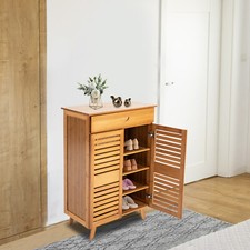 Scarpiera in bambù 4 ripiani