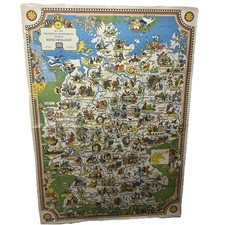 Mappa ferrovia tedesca vintage