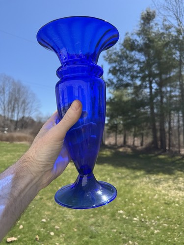 Vaso vetro tromba soffiato - vaso,