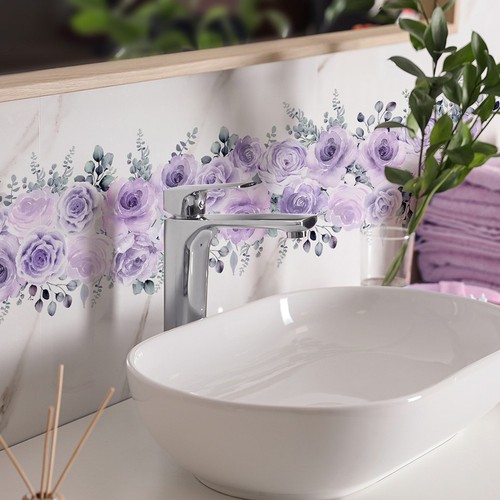 Adesivo backsplash bagno linea - backsplash,