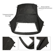 Capota Descapotable y Ventana de Plástico Negro para BMW Serie 3 E36 1994-1999