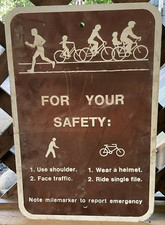 Originale per la tua sicurezza bici cartello 12 x 18 Hawkins Traffic Berkeley CA 90s