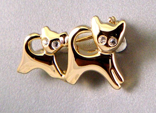 Elegante placcato oro - elegante, gattini