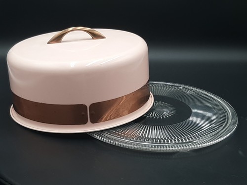 Vintage footed cake - plate, with