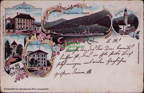 185614 cartolina litografica