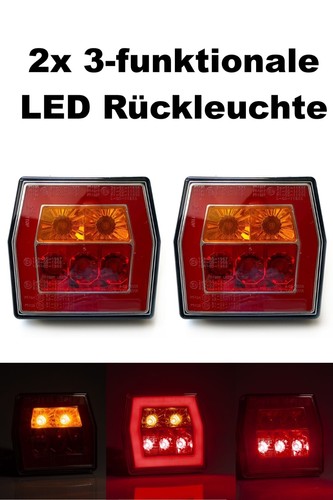 Funktionale led luce 12v - 3-funktionale,