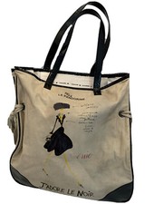 Borsa shopper Mad & Le Pandorine "J'Adore Le Noir" marrone e nero brevettato