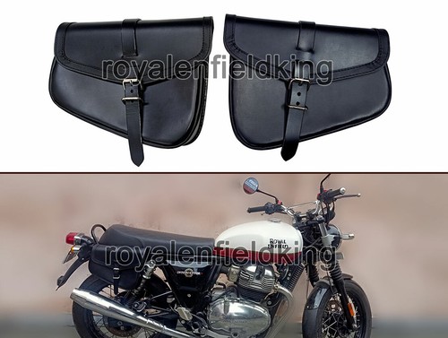 Borsa pannier pelle - pelle, nera