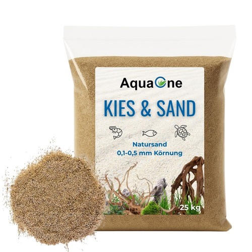 Sabbia per acquario - 25, kg
