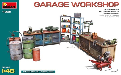 Miniart garage officina - 1/35,