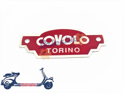 Targhetta covolo torino - , in