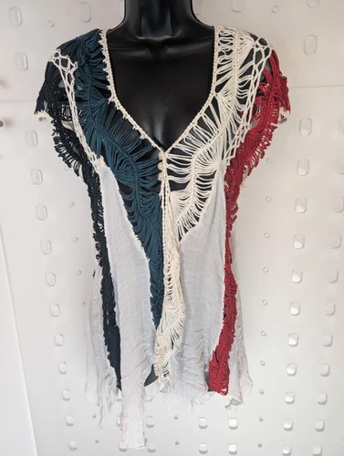Top boho all uncinetto - all'uncinetto, taglia