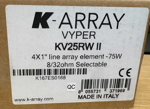 Array vyper kv25rw ii - k-array,