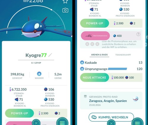 Pokémon kyogre attacco - go,