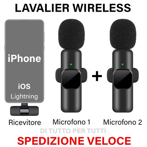 Microfono wireless senza fili - microfono,