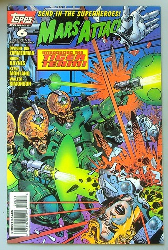 Mars attacks topps 1996 - attacks,