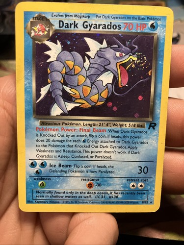 Carta pokemon dark - carta,