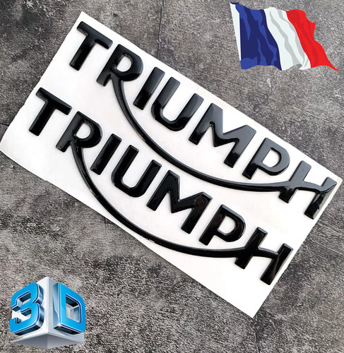 Autocollant triumph noir - triumph,