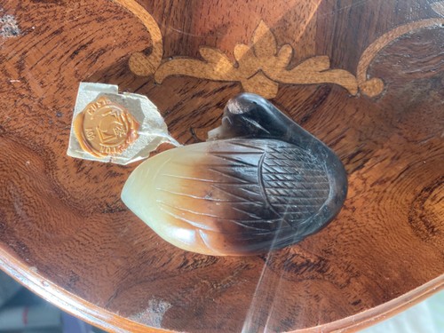 Netsuke avorio forma pesce con - forma,
