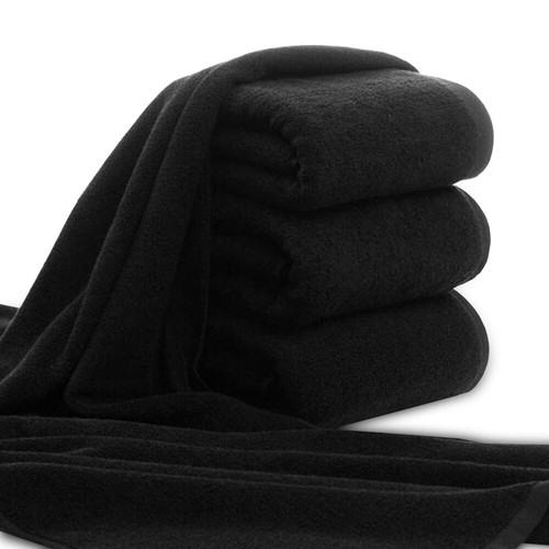 Asciugamano nero 100 - 10, 100%