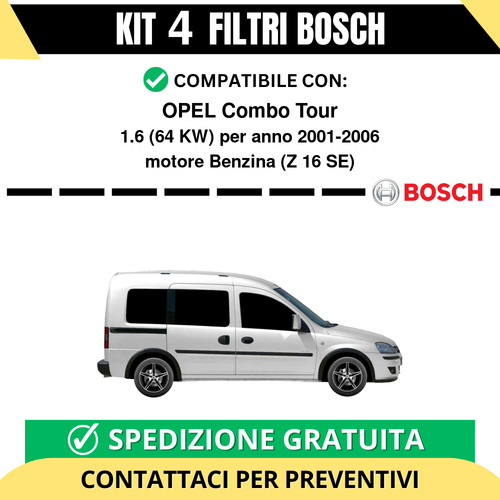 Kit bosch filtri tagliando - bosch,