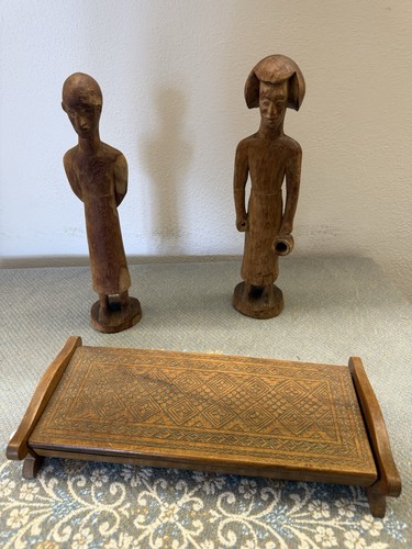 Set etnico vintage - in, legno