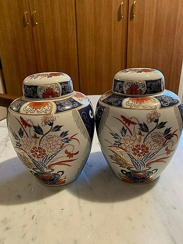 Coppia vasi orientali fine - coppia,