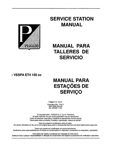 Piaggio vespa service - service, workshop
