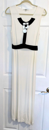 Maxi abito smanicato bianco - abito,