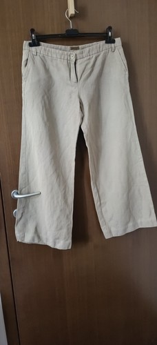 Pantaloni gamba ampia beige - pantaloni,