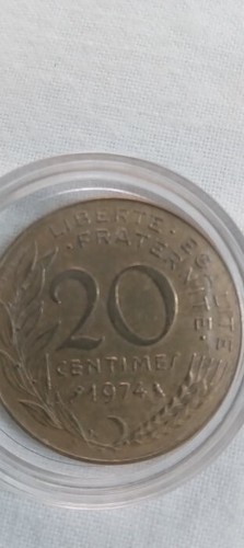Moneta centesimi francesi - moneta,
