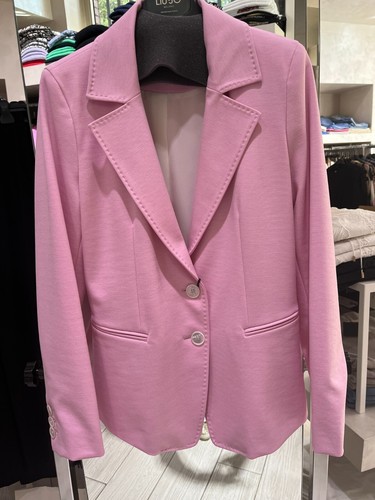 Blazer rosa jersey punto - blazer,