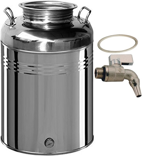 Fusto olio acciao inox - lt,