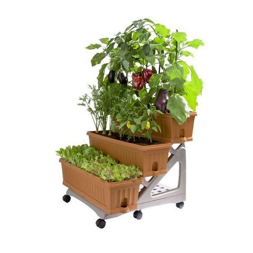 Set fioriere terracotta 3 - set,
