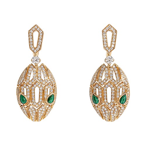 Bvlgari serpenti earrings k18 - bvlgari,