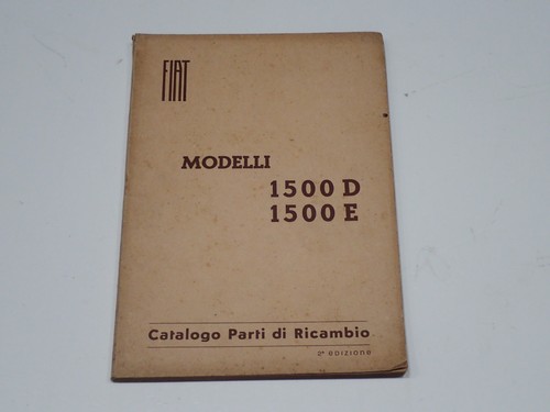 Fiat 1500 catalogo - 1500, d-1500