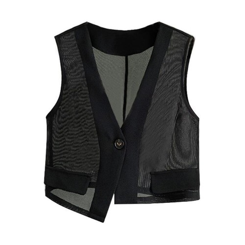 Donna rete gilet - donna, cappotto