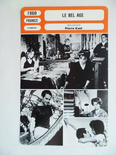 Carte fiche cinema 1960 bel - fiche,