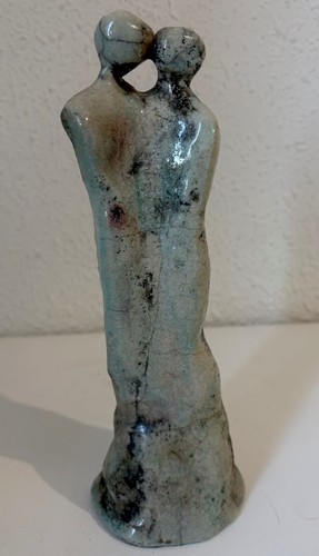 Sculpture couple enlacé - couple,