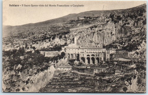 Sacro speco visto monte - sacro, da