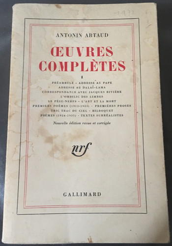 Antonin artaud oeuvres - antonin,