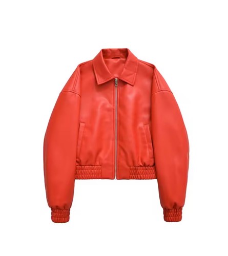 Giacca pelle donna boomer - giacca,