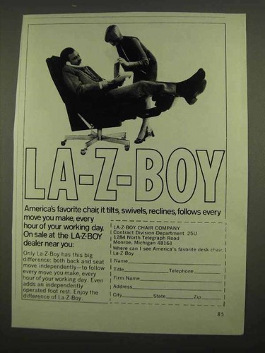 Pubblicità sedia boy - sedia, la-z-boy