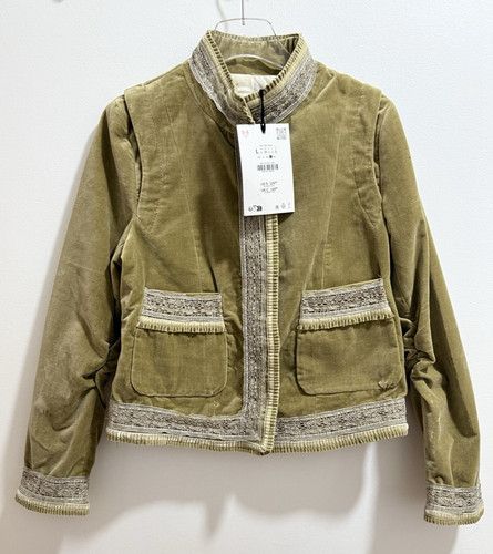 Zara khaki velluto giacca - velluto,