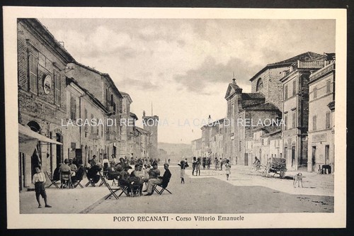 Cartolina porto recanati corso - porto,